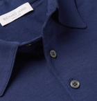 Richard James - Slim-Fit Cotton and Lyocell-Blend Jersey Polo Shirt - Blue
