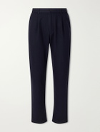 Hartford - Straight-Leg Wool-Blend Trousers - Blue