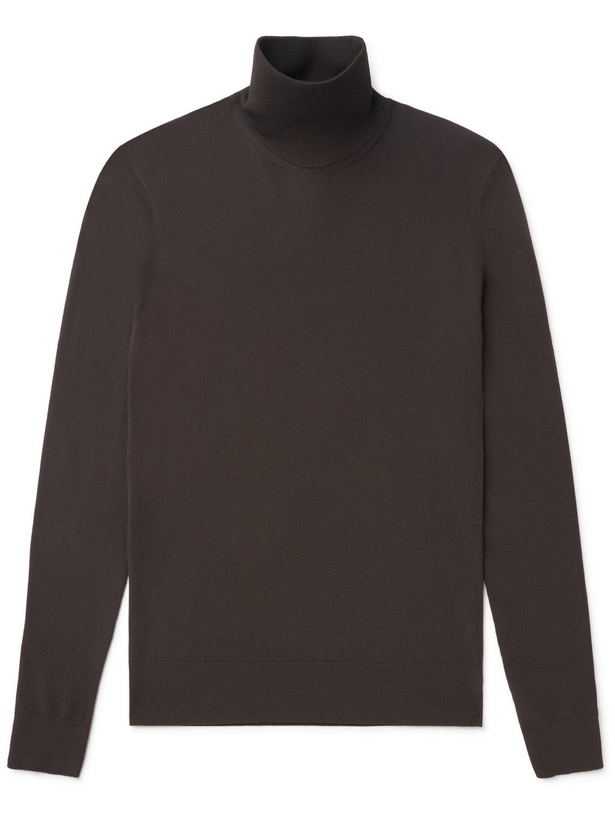 Photo: Bottega Veneta - Slim-Fit Technoskin Rollneck Sweater - Brown