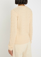 Skall Studio Marcel Cable-knit Cotton Jumper Off White