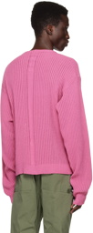 Rick Owens Pink Crewneck Sweater