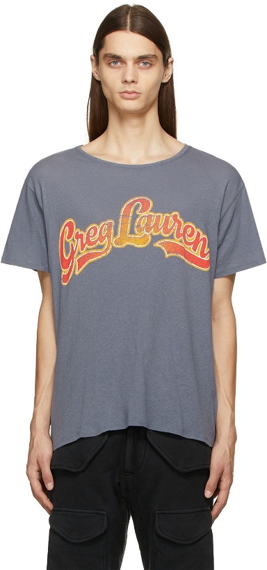 Photo: Greg Lauren Blue GL Groovy T-Shirt