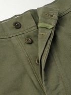 Officine Générale - Straight-Leg Garment-Dyed Cotton-Twill Trousers - Green