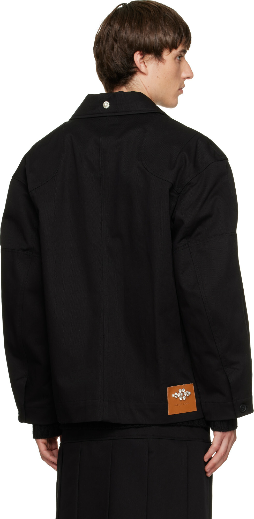 Simone Rocha Black Workwear Field Jacket