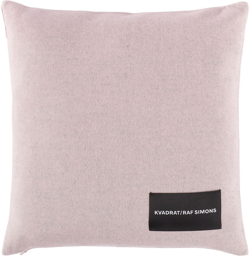 Kvadrat/Raf Simons Pink Double Face Wool Cushion