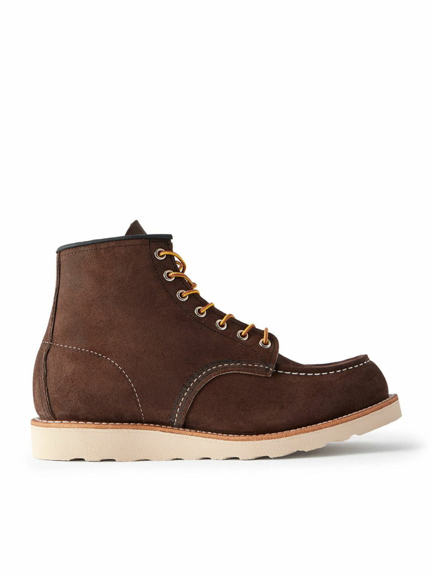 Photo: Red Wing Shoes - 8836 Classic Moc Suede Boots - Brown