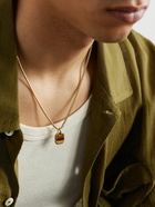 David Yurman - Gold Tiger's Eye Pendant