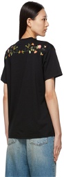 Burberry Black Flowers Carrick T-Shirt