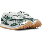 Bottega Veneta Silver & Green Orbit Sneakers