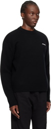 We11done Black Embroidered Sweater