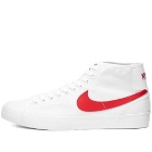 Nike SB Men's Court Mid Sneakers in White/Univ Red