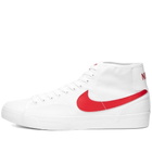 Nike SB Men's Court Mid Sneakers in White/Univ Red