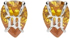 MISBHV Silver Amber Earrings