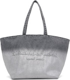 Alexander Wang Gray Denim Punch Large Tote