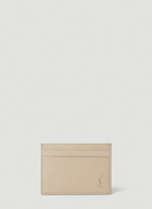 Saint Laurent - Debossed Logo Cardholder in Beige