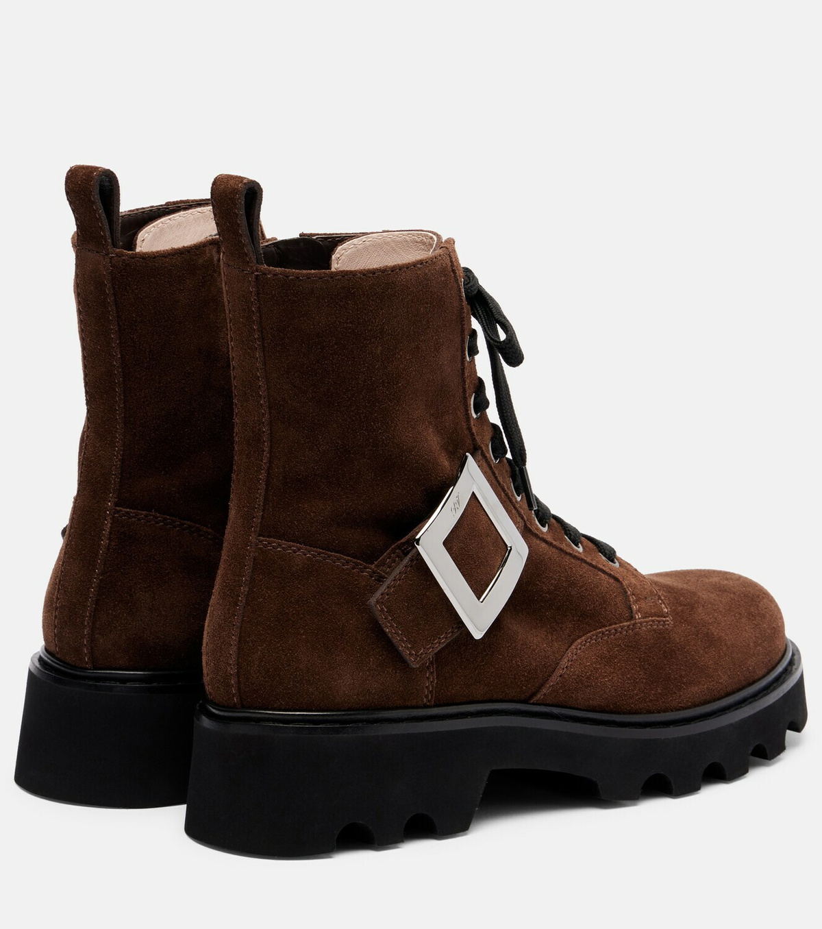Roger Vivier Suede lace-up ankle boots