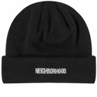 Neighborhood Men's Beanie Hat in Black