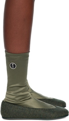 Kiko Kostadinov Khaki Proxima Low Ballerina Boots
