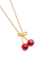 Valentino Chez Enamalled Necklace - Gold - One Size