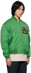 Kenzo Green Kenzo Paris Elephant Bomber Jacket