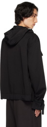 Dries Van Noten Black Hooded Jacket