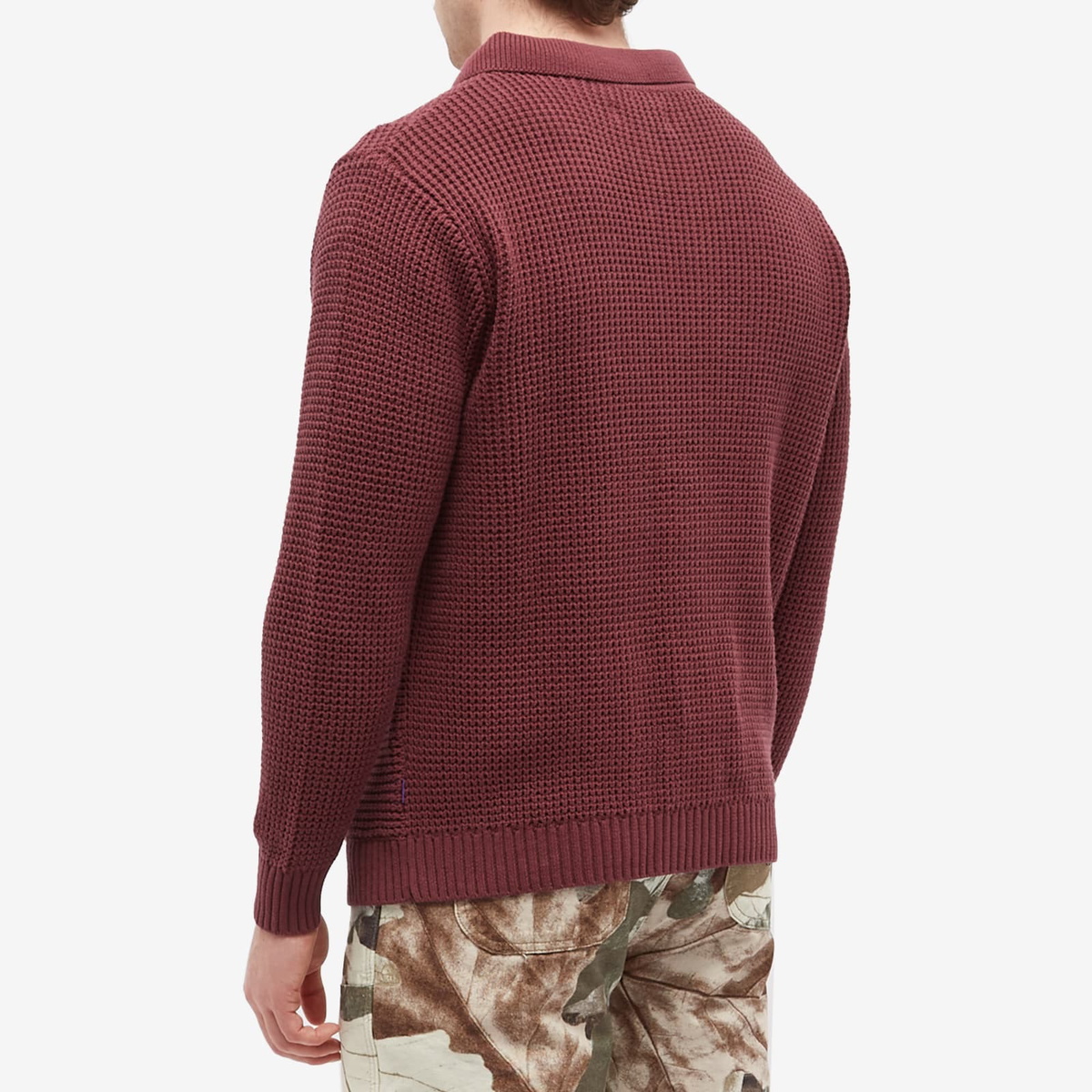 Fucking Awesome Men's Library Knit Shirt in Maroon Fucking Awesome