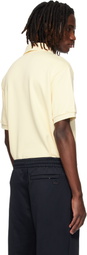 Lacoste Beige Loose Fit Badge Accent Fleece Polo