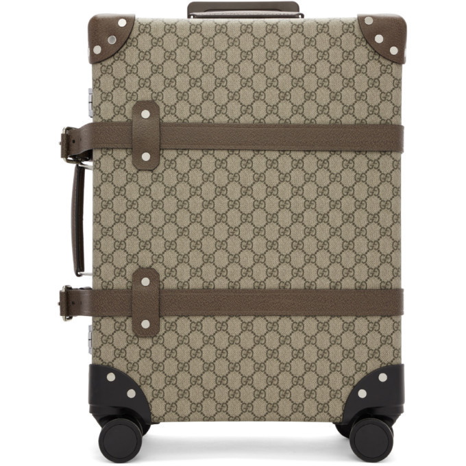 Photo: Gucci Beige Globe-Trotter Edition GG Suitcase