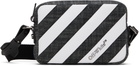 Off-White Black & White Diagonal Quilted Camera Bag