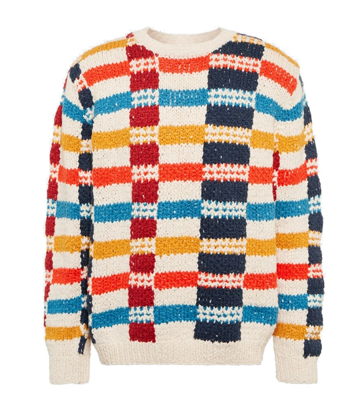 Photo: The Elder Statesman - Vibrant Plaid sweater