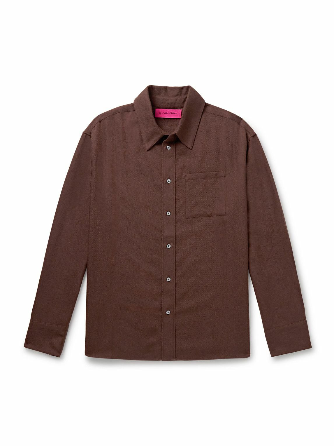 The Elder Statesman - Wool and Cashmere-Blend Shirt - Brown