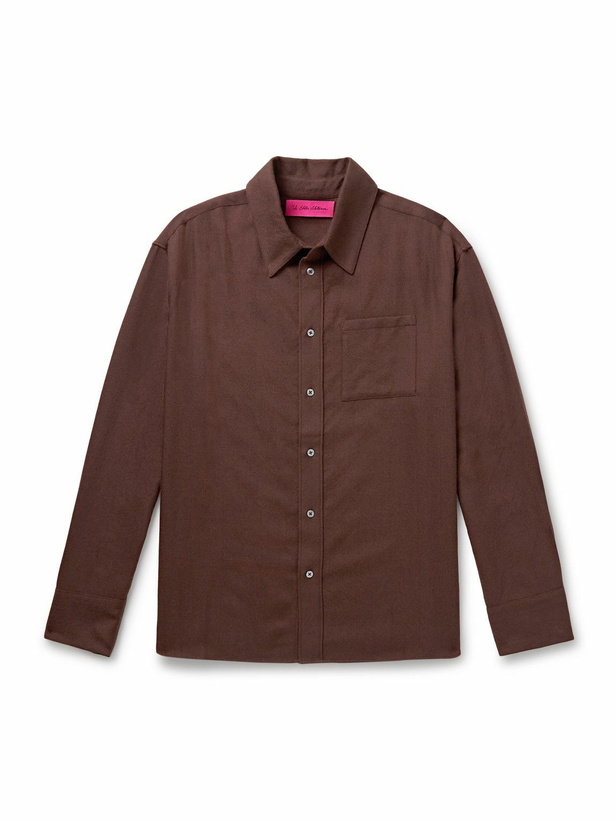 Photo: The Elder Statesman - Wool and Cashmere-Blend Shirt - Brown