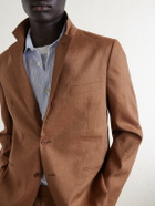 Frescobol Carioca - Paulo Linen and Virgin Wool-Blend Suit Jacket - Brown