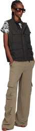 Stone Island Gray G100001 Canvas Weave Organic Cotton Vest