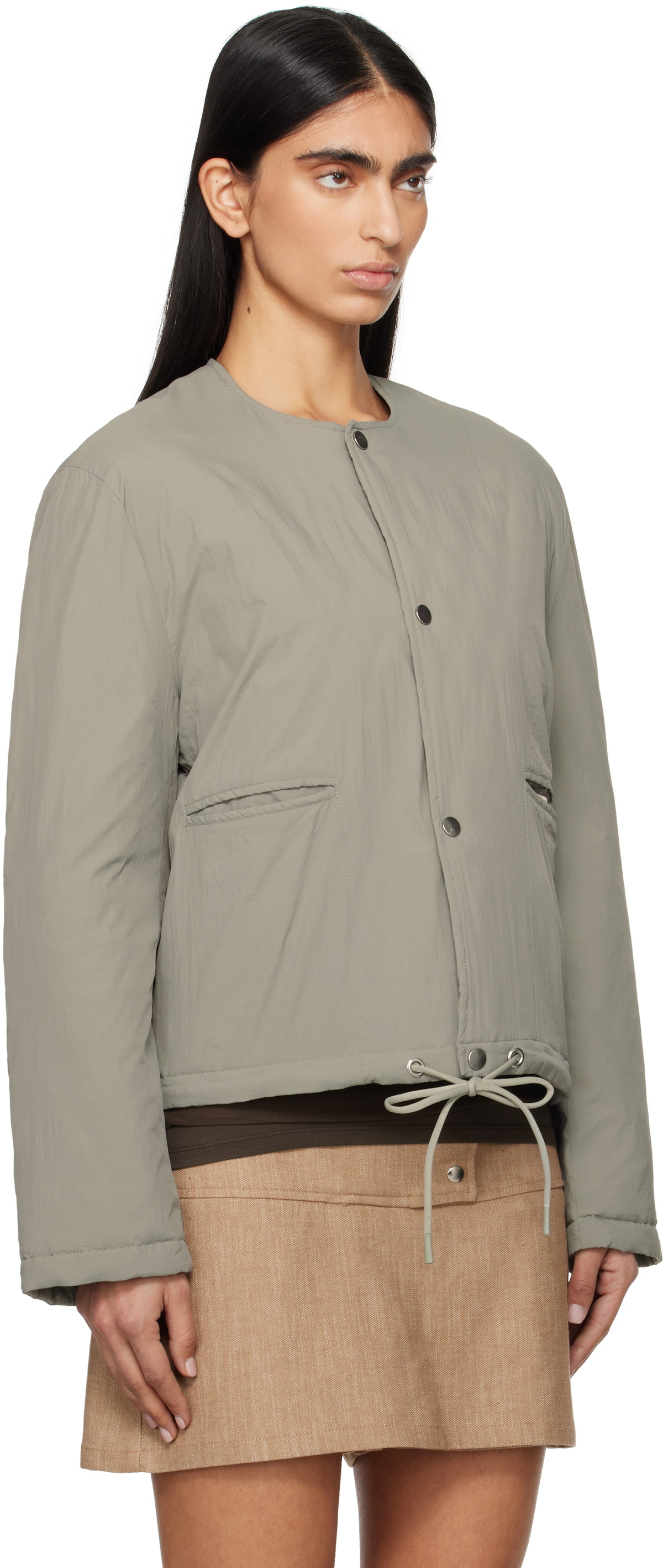 Paloma Wool Khaki Ebner Reversible Down Jacket