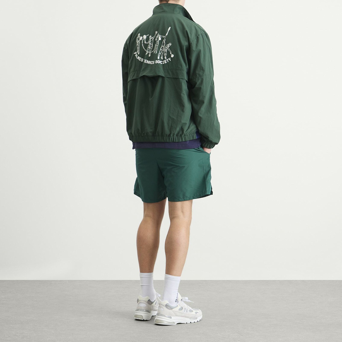 Palmes Men's Practice Track Jacket in Dark Green