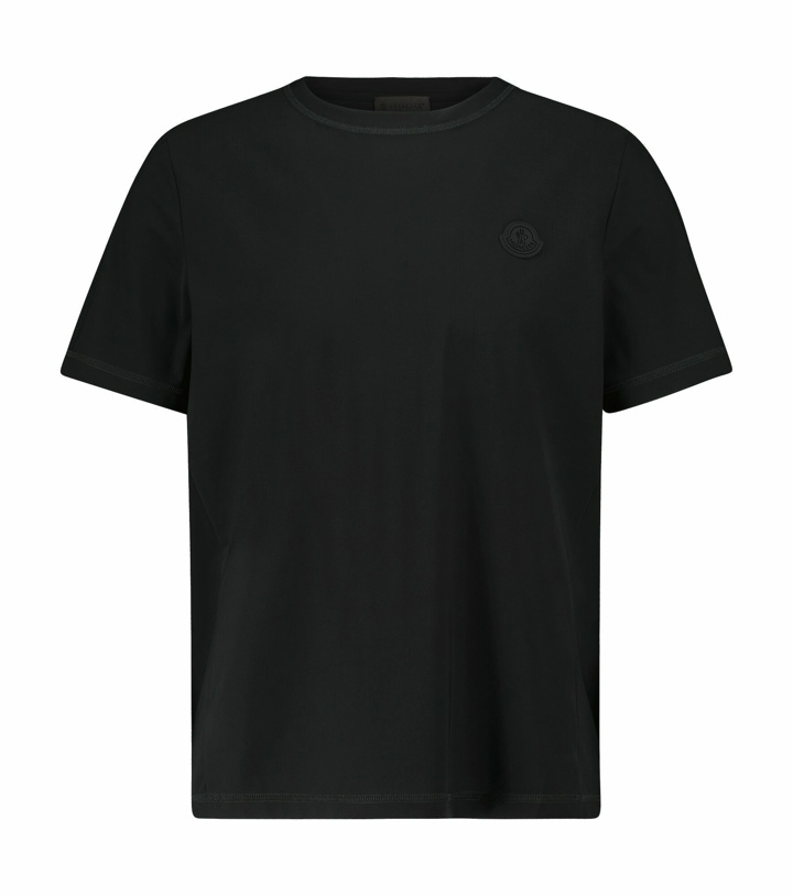 Photo: Moncler - Short-sleeved jersey T-shirt