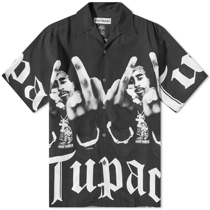 Photo: Wacko Maria Men's Tupac Short Sleeve Type 1 Hawaiian Shirt in Black