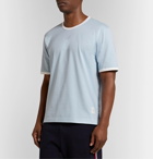Thom Browne - Contrast-Tipped Cotton-Jersey T-Shirt - Blue