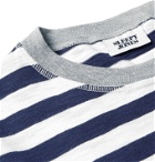 Sleepy Jones - Keith Striped Cotton-Jersey Pyjama T-Shirt - Blue
