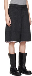 Charles Jeffrey LOVERBOY Gray Wide Tailored Shorts