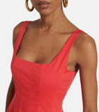 Staud - Wells cotton poplin minidress