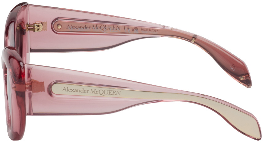 Alexander McQueen Pink Cat-Eye Sunglasses