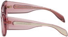 Alexander McQueen Pink Cat-Eye Sunglasses