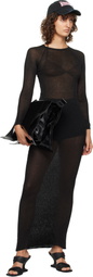 032c Black Threshold Maxi Dress
