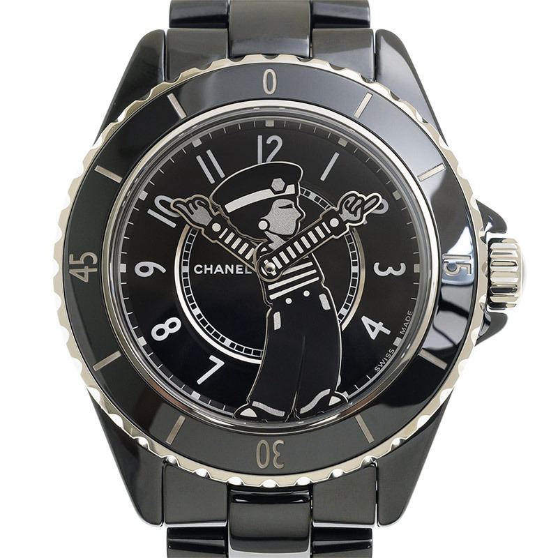 Chanel Mademoiselle J12 La Pausa Automatic Chronometer Black Dial Ladies Watch H7609