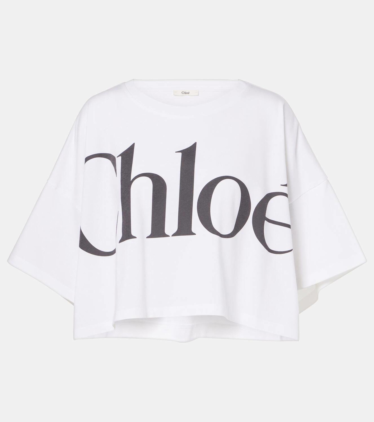 【関税&送料込】Chloe Jersey T-Shirt CHLOÉ Printed cotton-jersey T-shirt | NET-A-PORTER