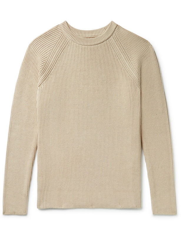 Photo: Norse Projects - Roald Ribbed Cotton Sweater - Neutrals