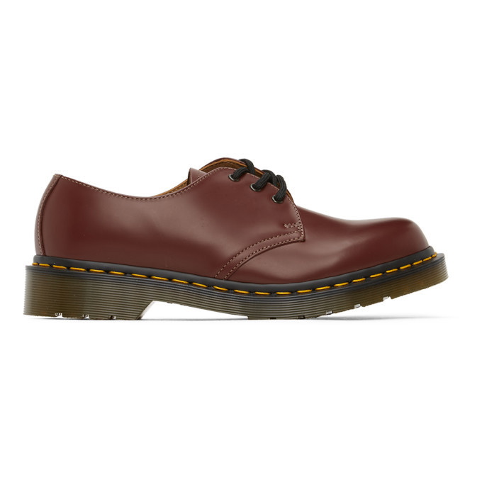 Photo: Comme des Garcons Homme Deux Red Dr. Martens Edition Leather Derbys