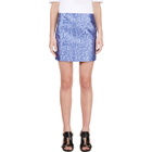 Richard Nicoll Blue Python Jacquard Mini Skirt